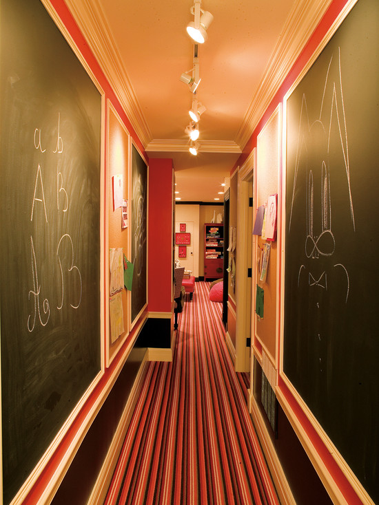 Basement Hallway With Chalk Walls (Chicago)