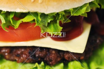 Closeup Of Burger