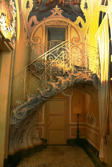 Ornate Staircase, Sicily, Italy